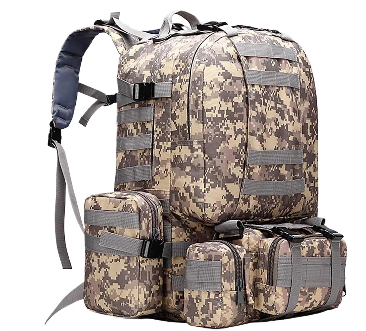 Zaino da Trekking Zaino da Trekking Leggero 45 Litri Borsa Viaggio Multifunzionale Campeggio Casual Multifunzionale Viaggio(E)