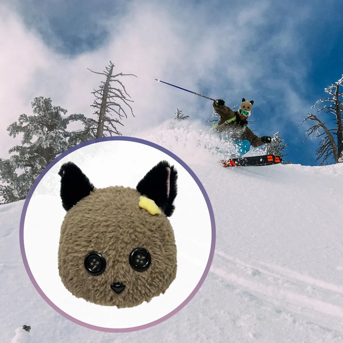 Copertura Casco Copertura Casco Snowboard Accessorio Decoro Casco Buffo in Peluche Caldo con Design Orecchie Gatto Perfetta per Adulti E