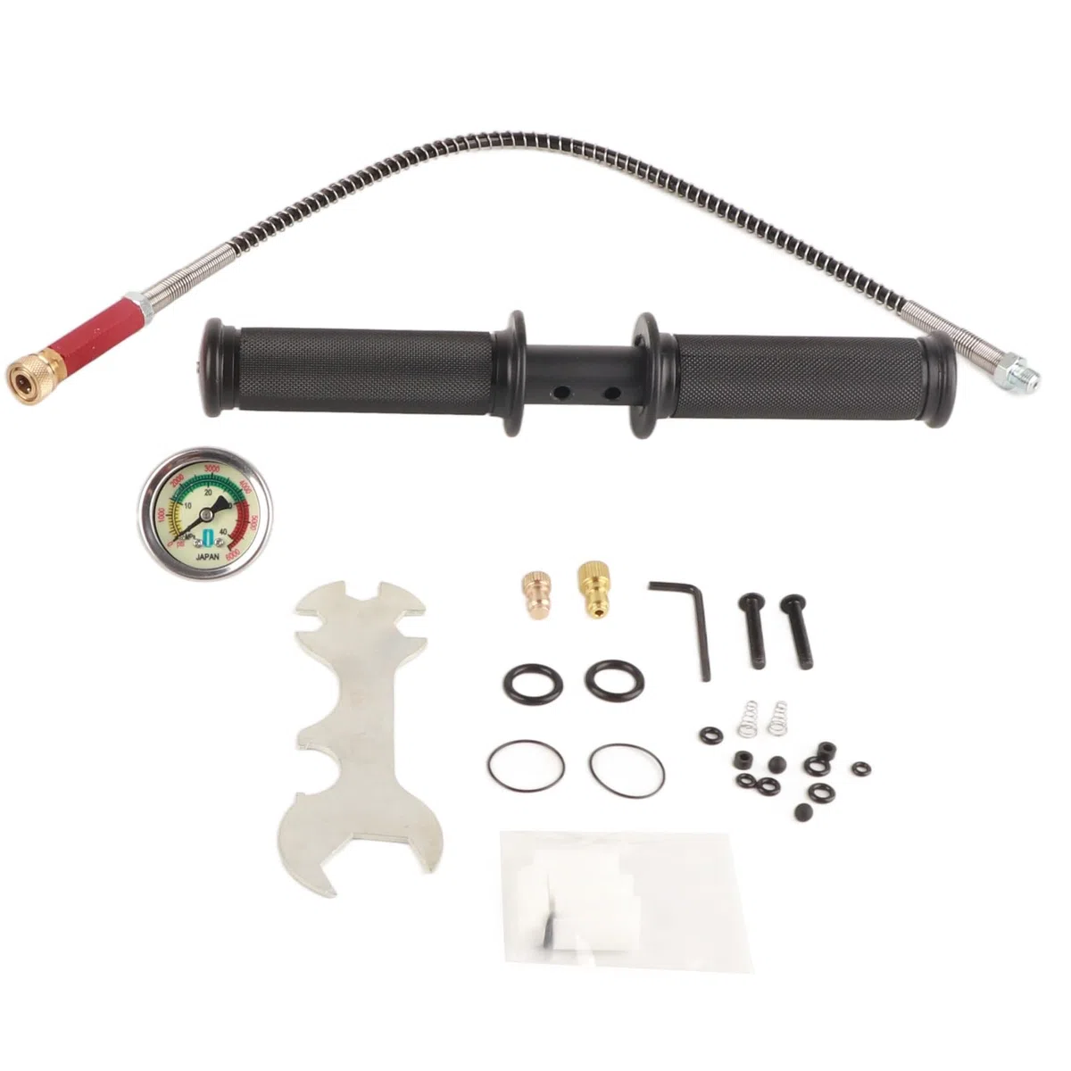 Pompa Manuale PCP, 30 Mpa 4500 Psi, Pompa Ad Aria a 3 Stadi Ad Alta Pressione con Pedali Pieghevoli e Rimovibili e Separatore Olio-acqua, per Pistole, Fucili, Carabine, Palloni