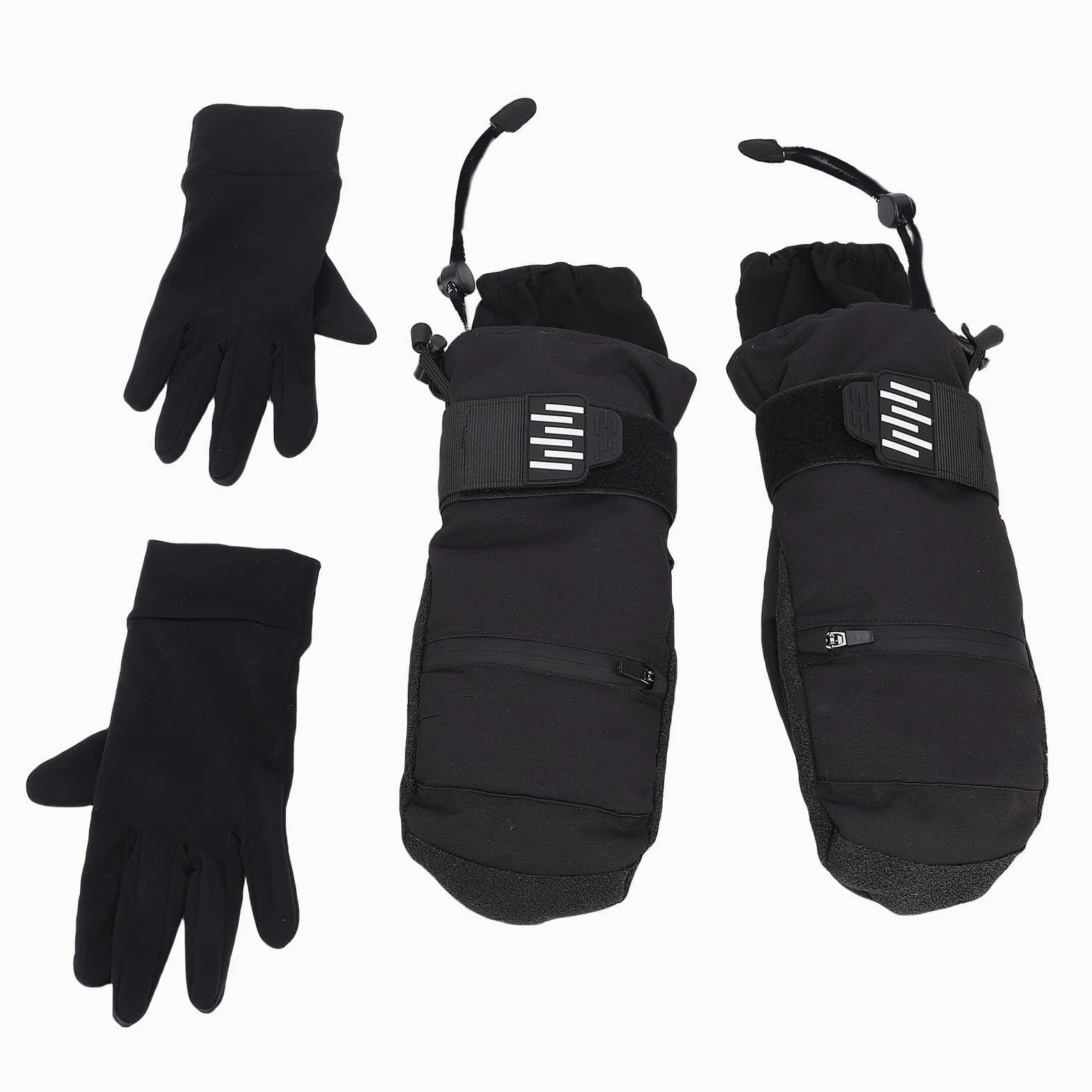 da Sci con Protezione per il Polso con Assorbimento degli Urti, Invernali da Snowboard in Fibra Aramidica per Uomo e Donna, Ciclismo, Escursionismo, Tempo Freddo, Neri