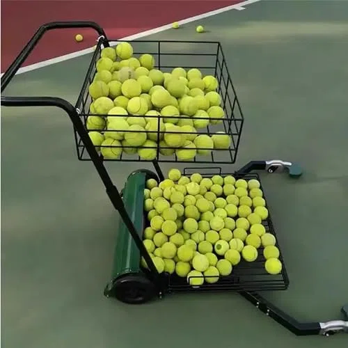 Carrello automatico per raccogliere palline da tennis, contiene 300 palline per un uso efficiente del campo e del club