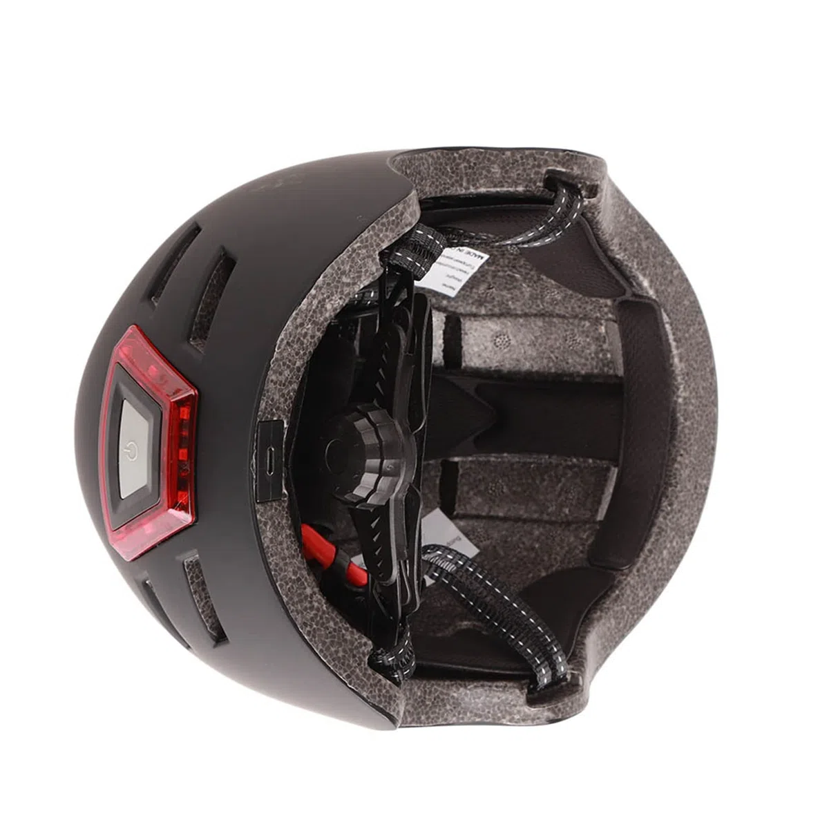Casco da bici con luce, ricaricabile tramite USB, luce anteriore e posteriore, casco da bicicletta da strada, fodera in EPS ispessito, casco da ciclismo per ciclismo, auto equilibrio, skateboard