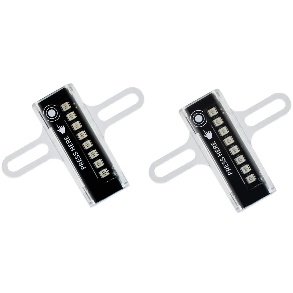 Luci a LED per raggi della bicicletta, impermeabili, per guida notturna, 32 modalità di luce di sicurezza, confezione da 2 luci per ruota della bicicletta, doppio interruttore automatico e manuale