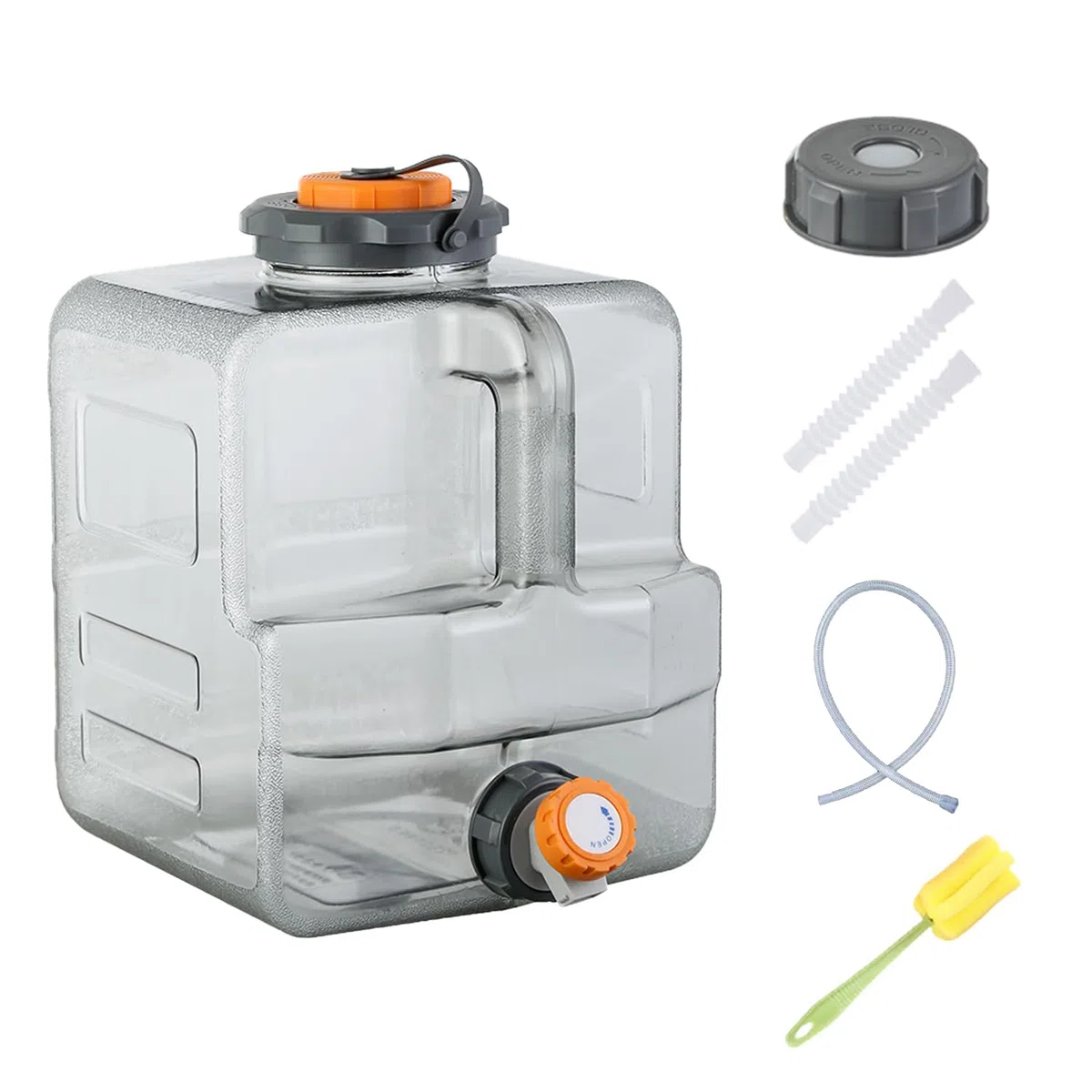8-20L Tanica Acqua con Rubinetto, Canister d'Acqua per Campeggio Compatibile con Pompe ad Acqua elettriche, Serbatoio d'Acqua Portatile per Campeggio, Outdoor, Pesca, Feste, RV