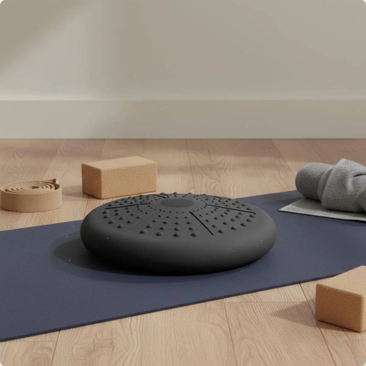 Cuscino di Equilibrio Pad Bilanciamento Cuscino Stabilità con Massaggio Leggero in PVC Gonfiabile per Attivazione Muscoli Posturali Adatto per Casa