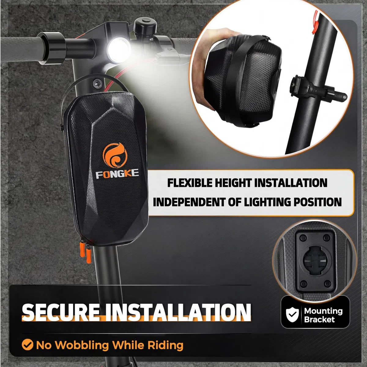 Lucchetto Monopattino Elettrico, Catena Bicicletta Antifurto con Borsa Impermeabile, Accessori Monopattino Elettrico, Manette Serrature per Scooter, Bicicletta, Quad, Moto