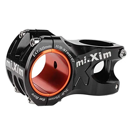 Dilwe Stelo Manubrio della Bicicletta, Morsetto Stelo Bici Anti-ruggine con Anello Adattatore per Manubrio Bicicletta Diametro 35mm / 31,8mm