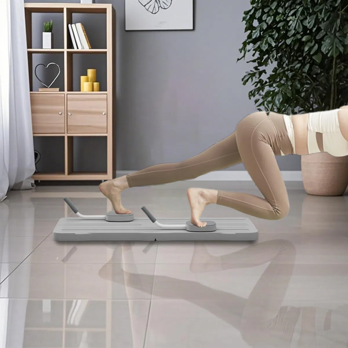 Reformer Pilates Machine, Pilates Reformer Set, Pilates Board for Women, Attrezzature Fitness Multifunzionale per il rafforzamento dei nuclei e allenamento completo del corpo