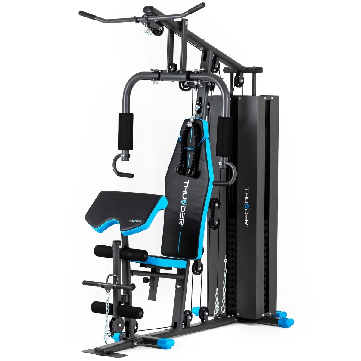 THUNDER Stazione di Forza Multifunzionale per Home Gym – Fitness Station con Sistema a Cavo e Allenamento per il Muscolo