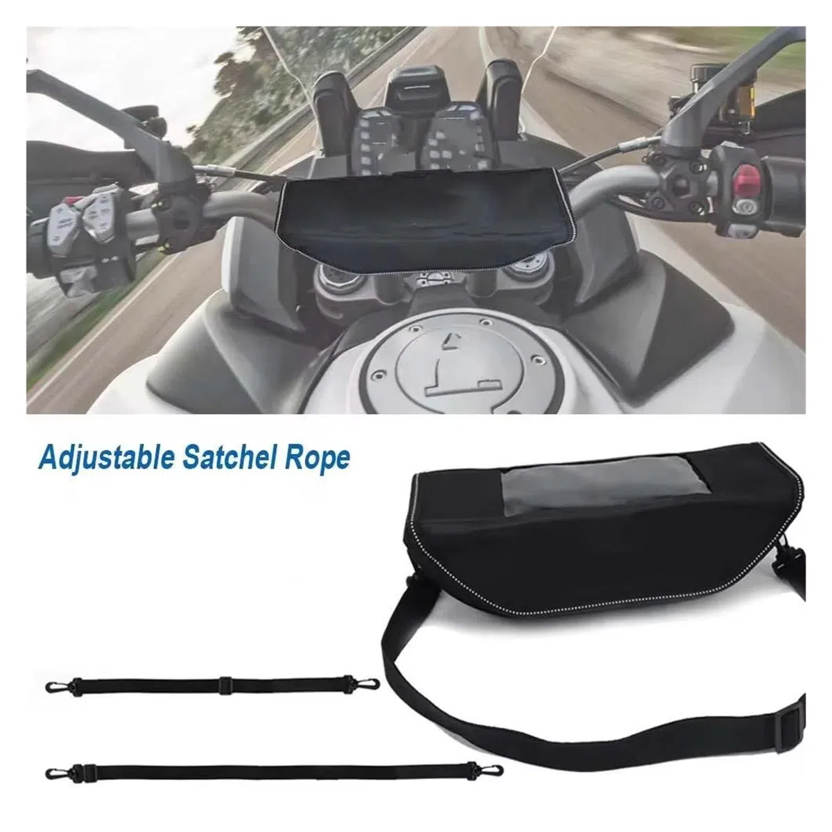 Per Benelli Trk 702x Trk 702 X Trk702x Borsa Da Manubrio Per Moto Impermeabile(L)