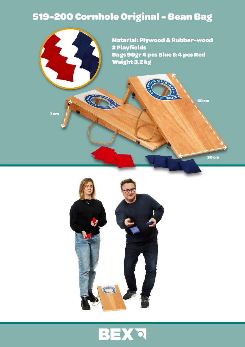 BEX Gioco di Lancio del Sacco di Fagioli, 61 x 30 x 7 cm, Leggero e Portatile, Perfetto per Spiaggia e Giardino, Pratica di Bersaglio all'aperto per Famiglie, Giornata Sportiva in Famiglia