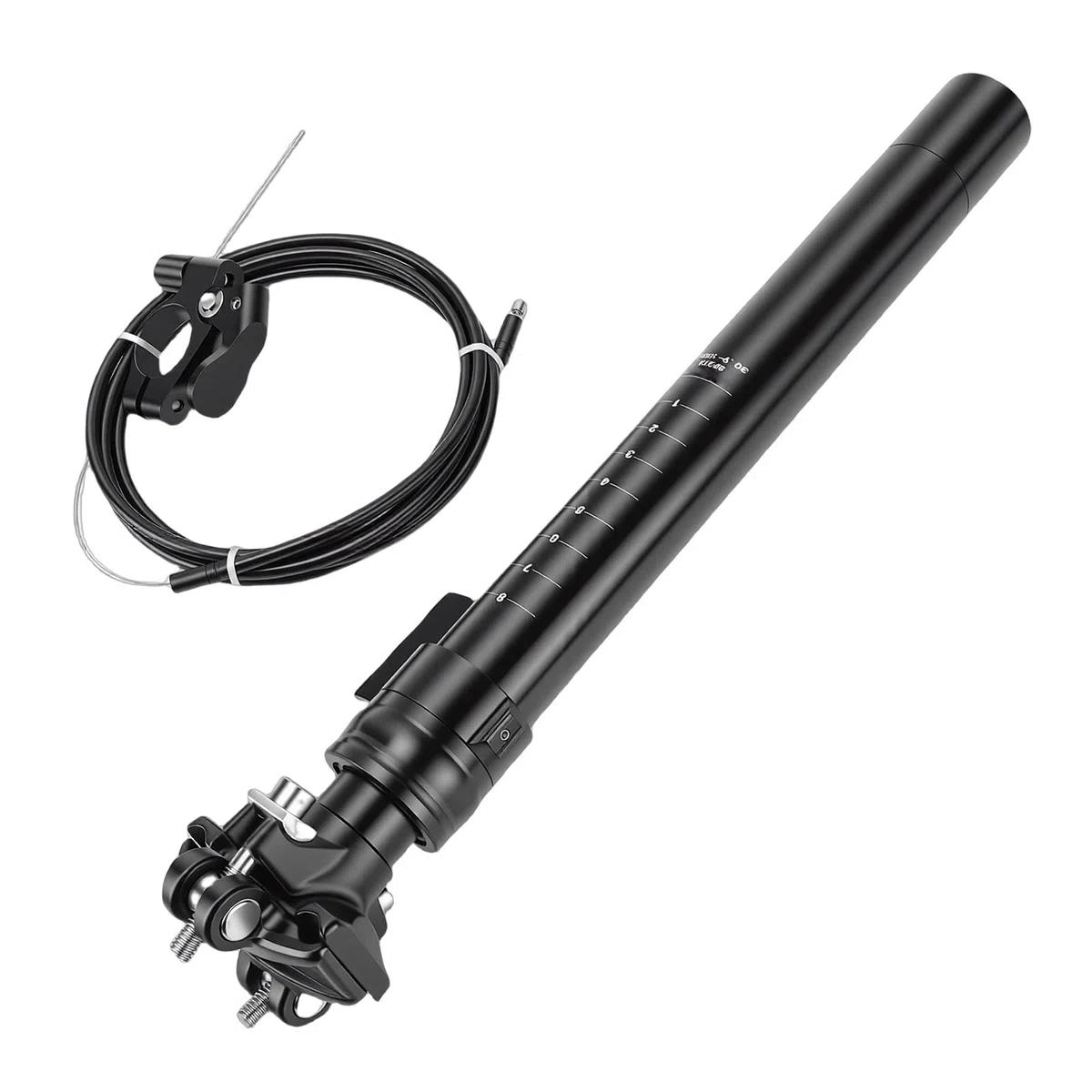 Reggisella Telescopico per Bici Regolabile in Lega di Alluminio, Reggisella con Passaggio Cavi Interno Ed Esterno, Telescopico con Corsa di 100 Mm, Ideale per Mountain Bike, Ciclismo