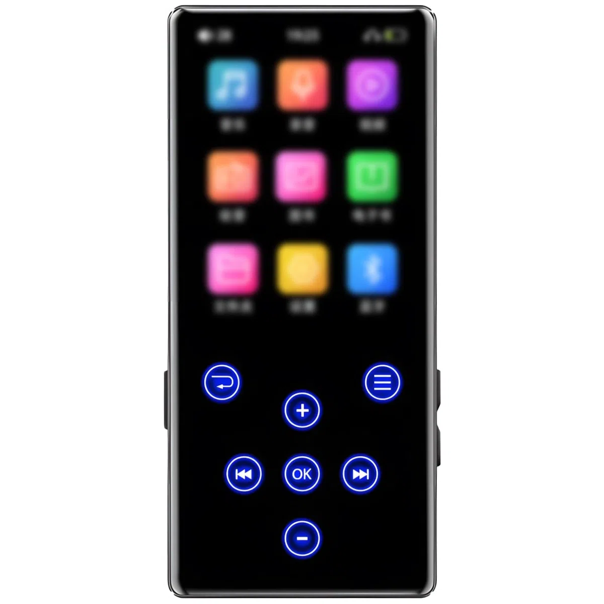 Generic Lettore MP3 con wireless e touchscreen, 32 GB nero, supporta musica senza perdite, struttura in metallo, dispositivo audio portatile per studenti