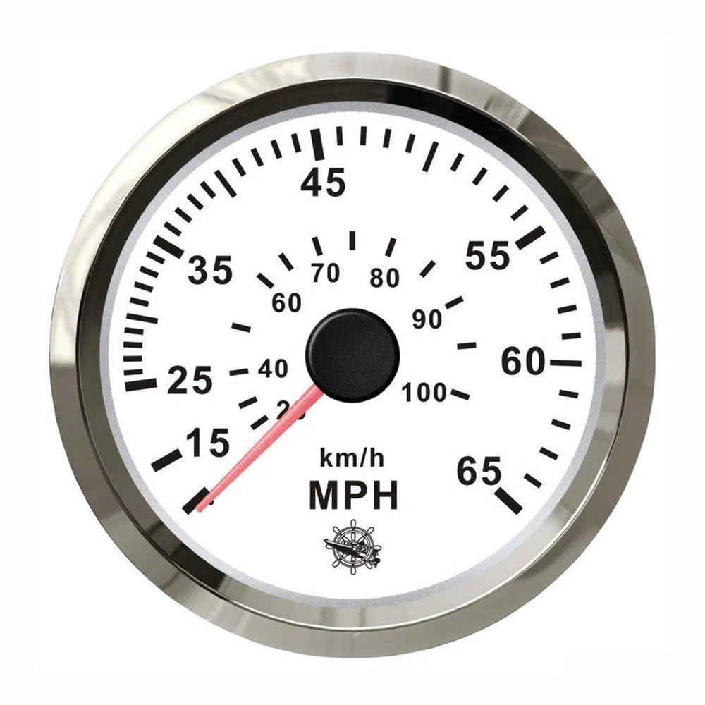 OSCULATI Spidometro Pitot 0-55 mph Bianco/Lucida