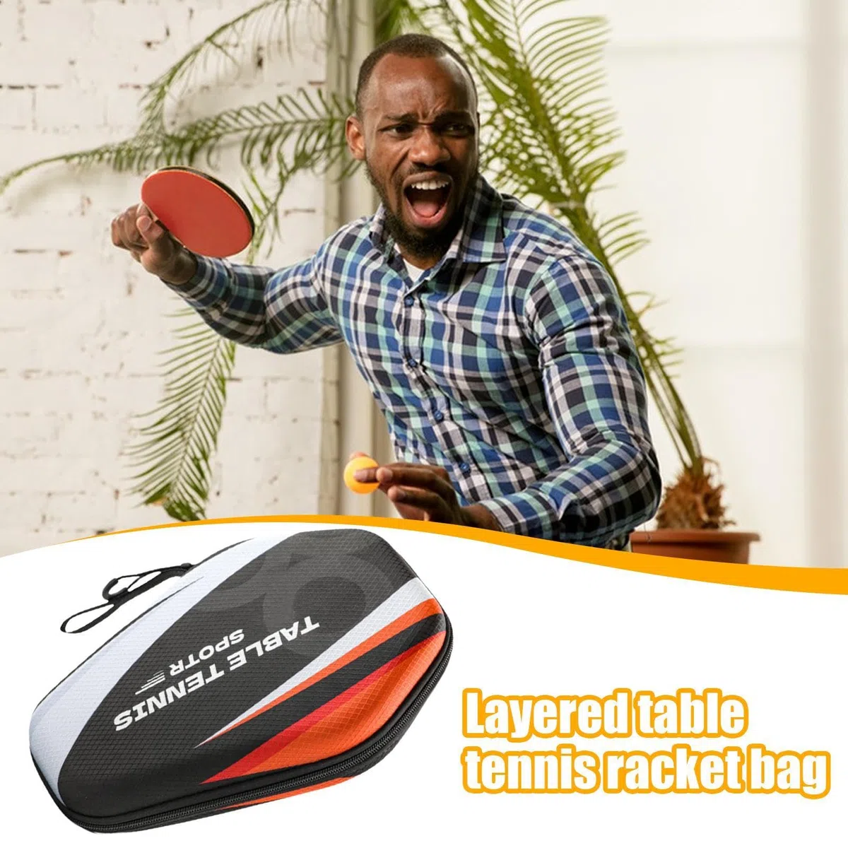Custodia per racchette da pong, custodia per racchetta da tennis da tavolo, custodia per paddle impermeabile alla polvere, borsa per riporre paddle, organizer per pong stabile per principianti o
