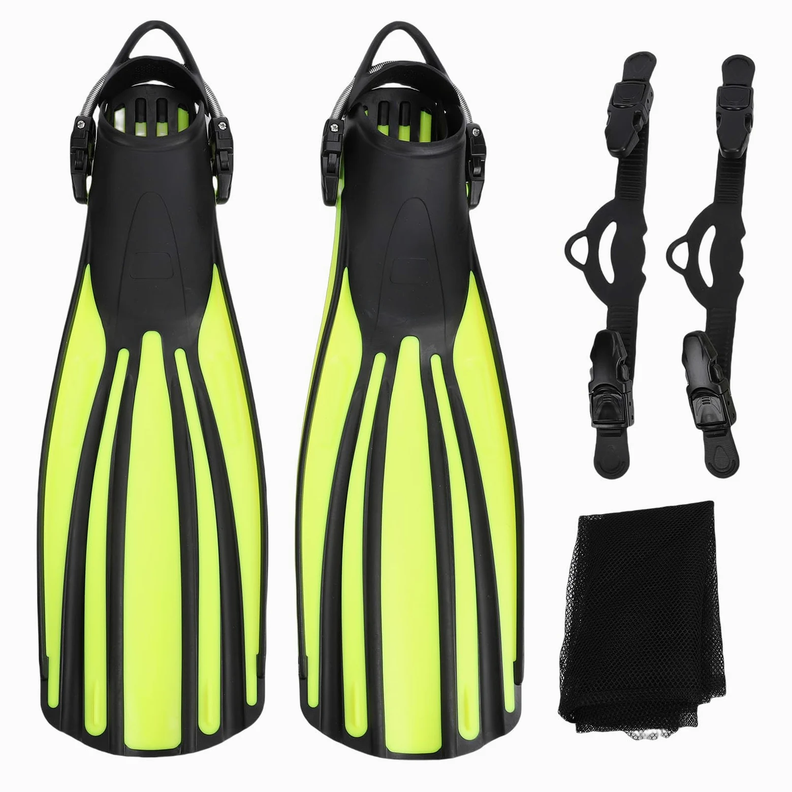 Alomejor Pinne per Immersione in TPR Premium, Fibbia Regolabile, manovrabilità Migliorata per lo Snorkeling e il Nuoto