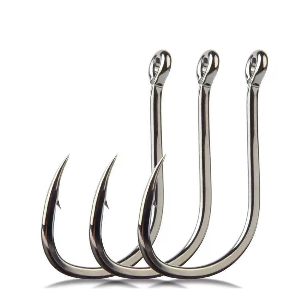 CLoxks Amo da Pesca Ami da Pesca in Acciaio ad Alto tenore di Carbonio 400 Pezzi/Lotto Set di ami da Pesca Offset a Distanza Larga for Acqua salata e Acqua Dolce con 10 Dimensioni Ami da Pesca