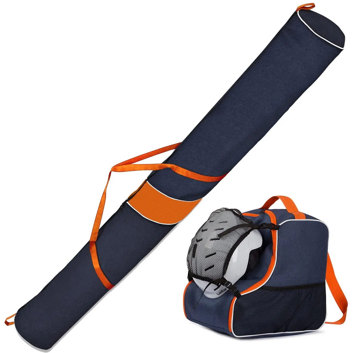 Ferocity Set da Sci Sacca da Sci et Borsa Porta Scarponi 170 cmcapiente Sacca da seci Porta Scarponi Sci Sacchetto per Scarponi da Sci con Tasca a Rete Rimovibile [053]