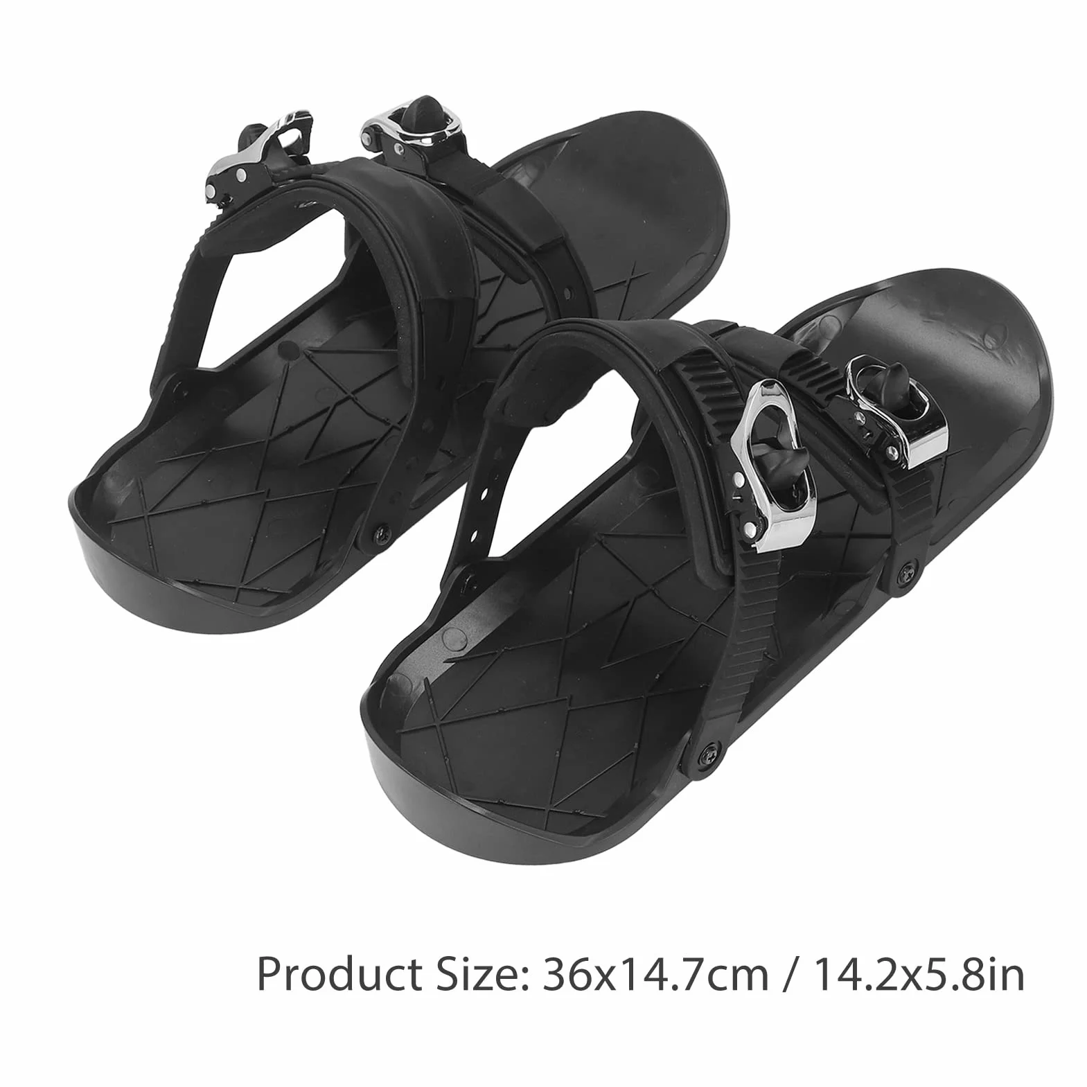 Pattini da sci per neve Scarpe da sci da pattinaggio corte e sottili Pattini da neve corti Snowblades Skiboard Pattini da ghiaccio portatili per neve Sport invernali all'aria