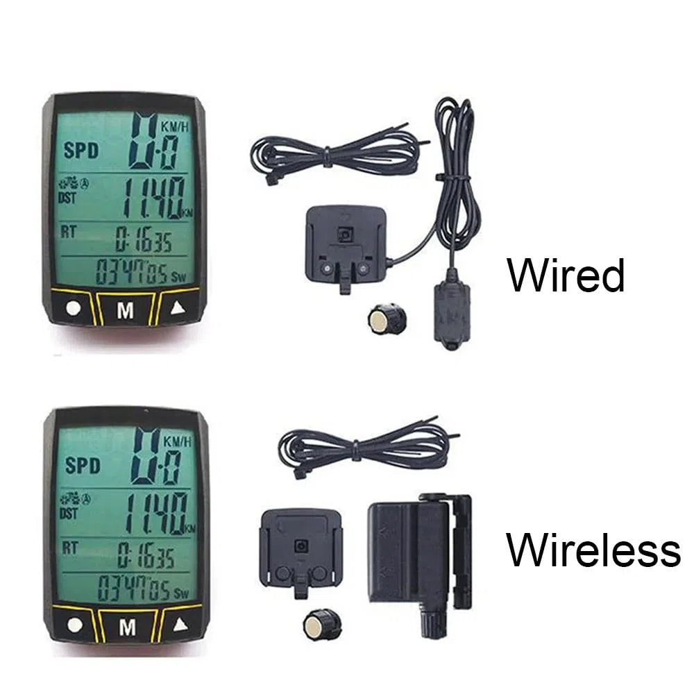 Contachilometri Bici Tabella dei Codici della Bicicletta Contachilometri contachilometri for Computer da Ciclismo for Motocicletta Ciclocomputer(Wireless)