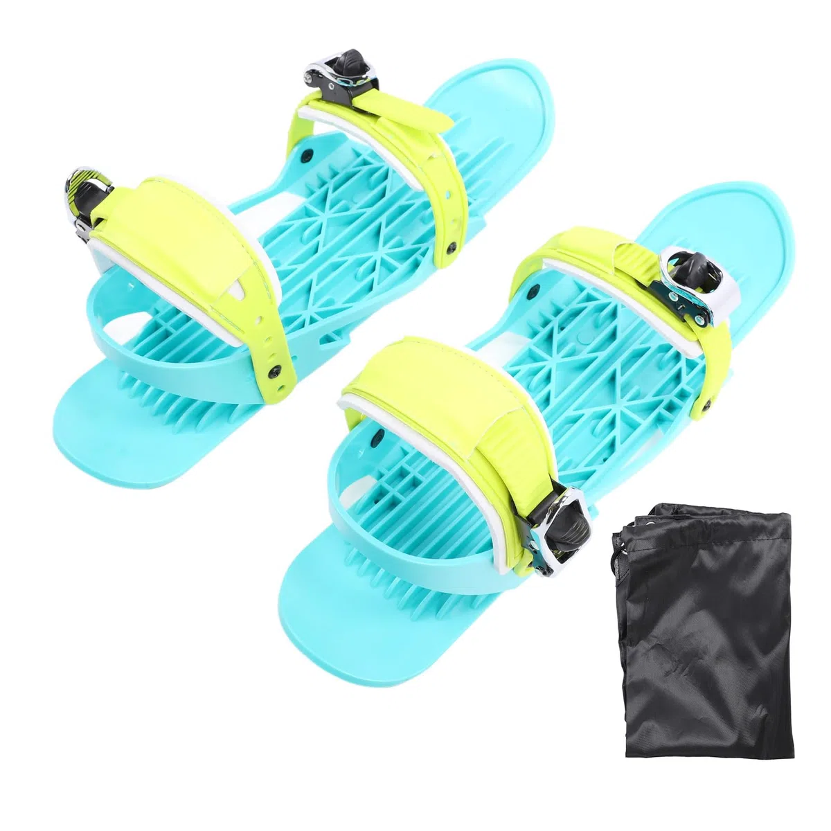 Mini Pattini da Sci Compatti con Custodia, Materiale in Nylon Premium, Cinghie Regolabili per Pattinaggio Invernale, Regalo Perfetto per Sciatori, Modelli per Bambini e Adulti