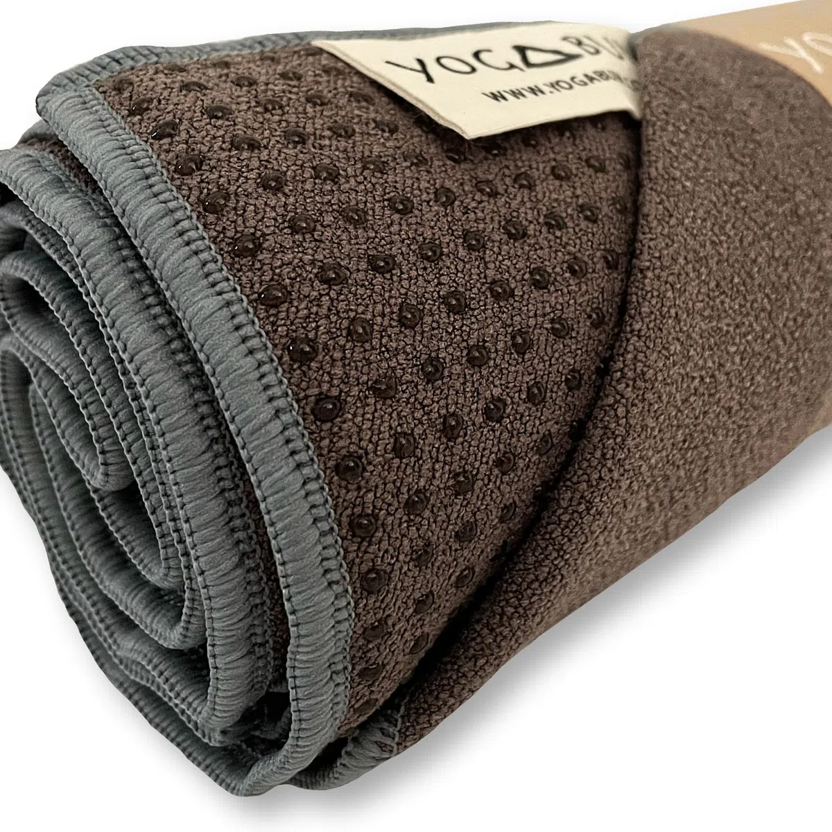 Yogabum Grip Dot Yoga Mat Asciugamani | Antiscivolo | Eco Yoga Towel (caffè)