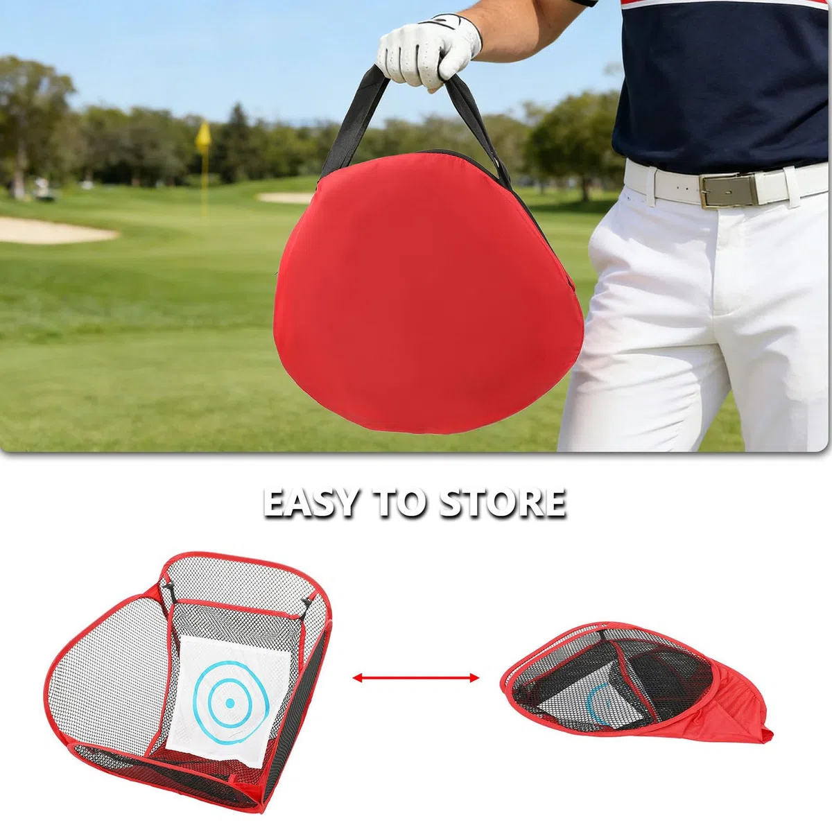 Chipping per Golf Accessorio Portatile Per Allenamento Di Swing | Rete Allenamento Bersaglio Per Golfisti Per Padre Nonno Marito Golfista Principiante Amanti Del Golf Outdoor Casa Ufficio