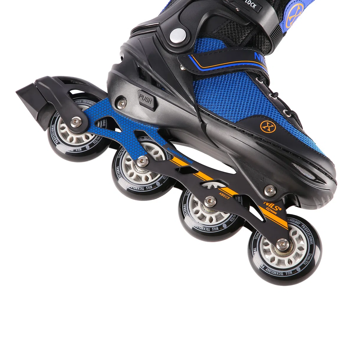 Nils Extreme Camille, pattino 2 in 1 per hockey su ghiaccio