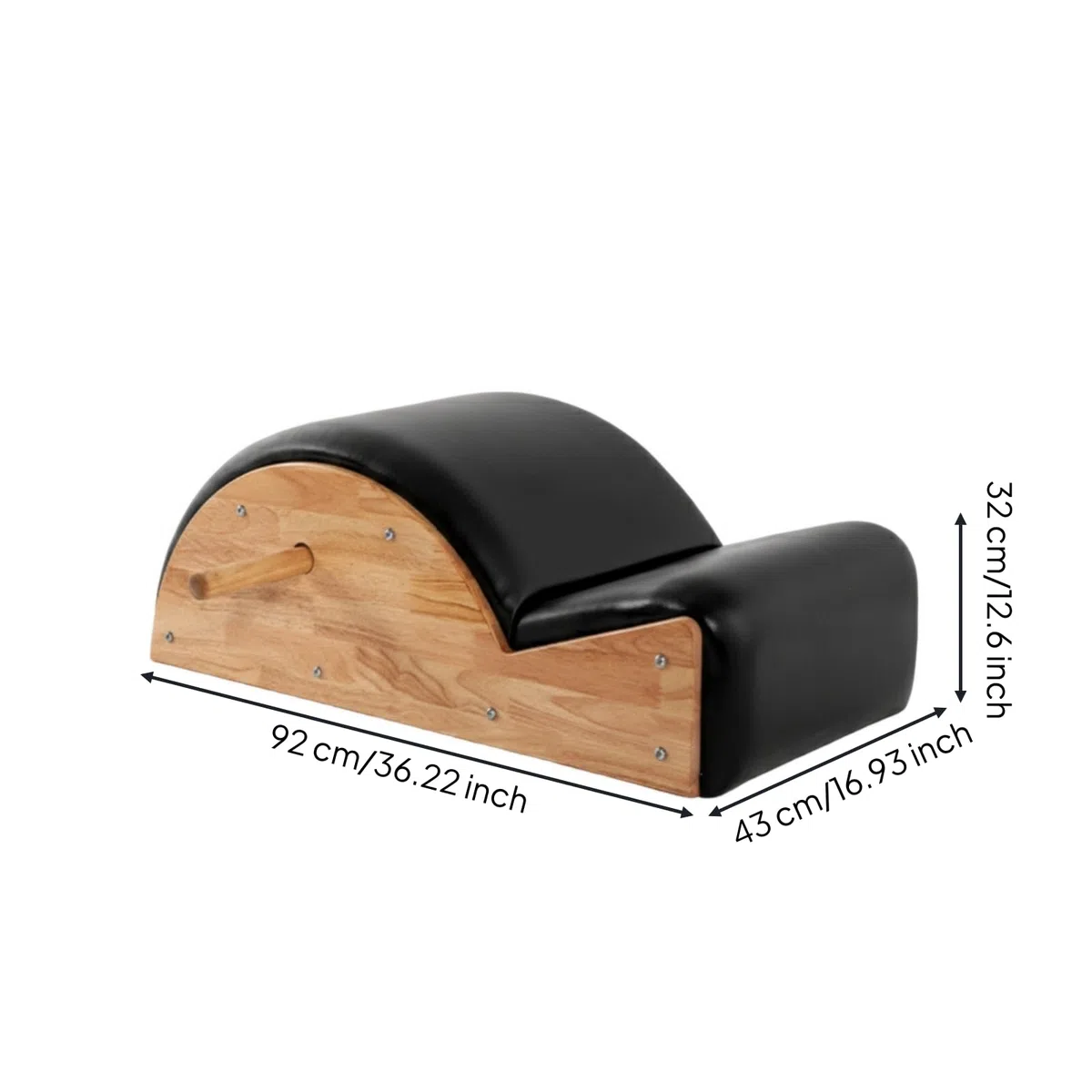 Spine Correttore Dispositivo Stretching Posturale Palestra Casa con Impugnatura Laterale E Rivestimento Morbido Studiato per Allenamento Schiena Core Dorsali Adatto a