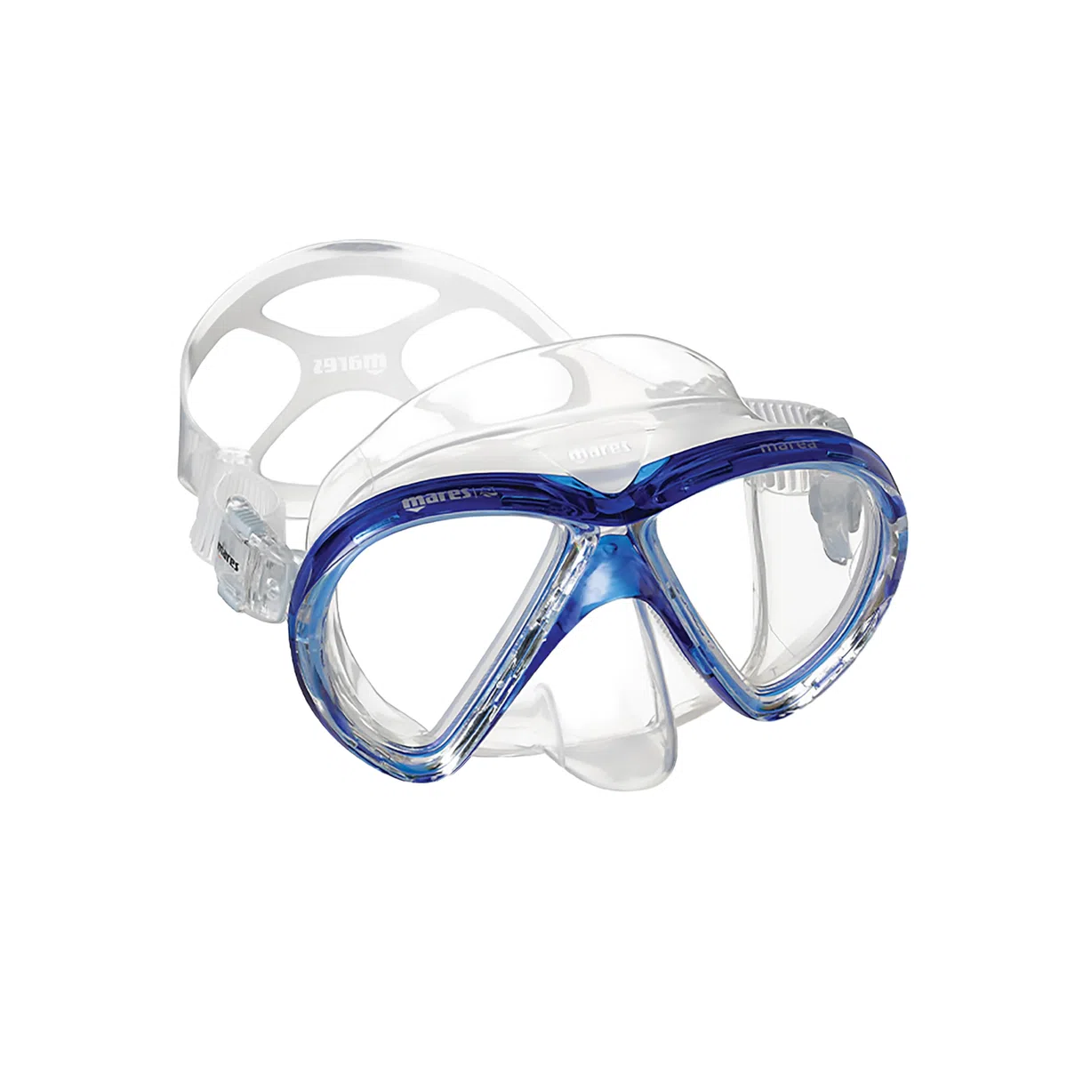 Mares Marea - Maschera da Immersione Bi-Vetro, Volume ridotto, Gonna in Silicone Integrale, Comfort Doppio Bordo, Snorkeling Adulto