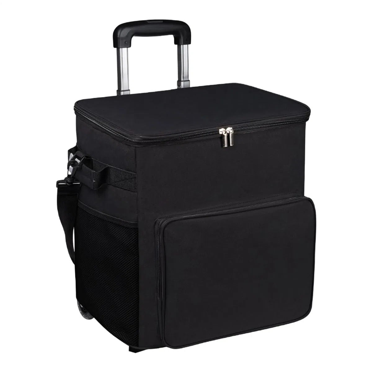 Cooler on Wheels - Carrello con ruote, carrello con manico, 35 l, isolato, a prova di perdite, borsa da viaggio per esterni, patio, picnic, campeggio, shopping