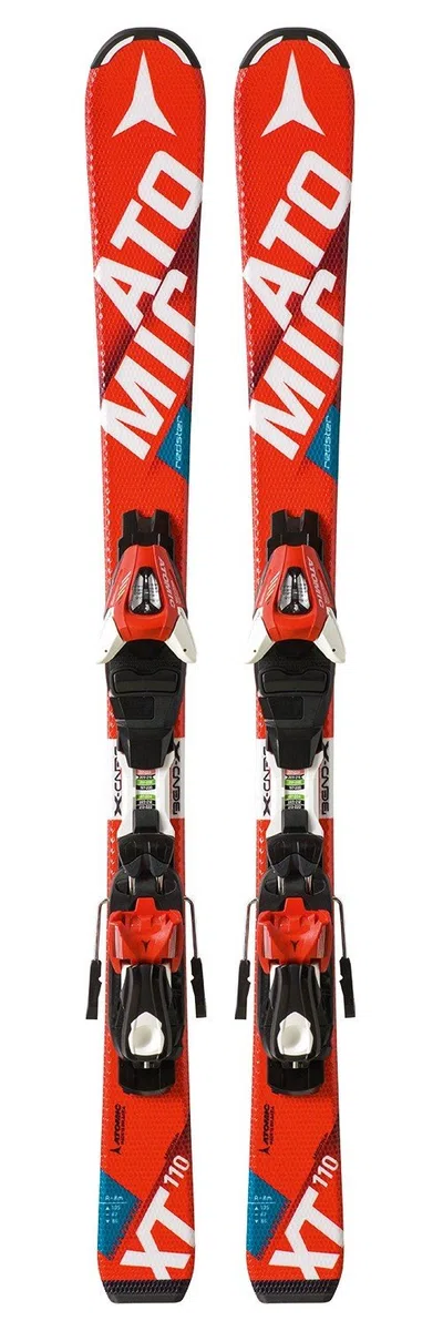 Atomic, Sci per bambini Redster JR II, colore: bianco e rosso, con attacchi XTE 045