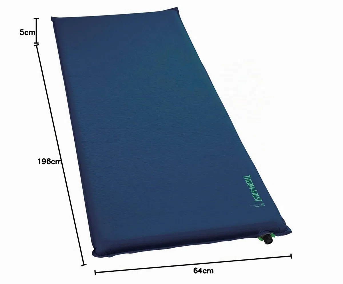 Therm-a-Rest BaseCamp - Tappetino da campeggio autogonfiante in schiuma con valvola WingLock