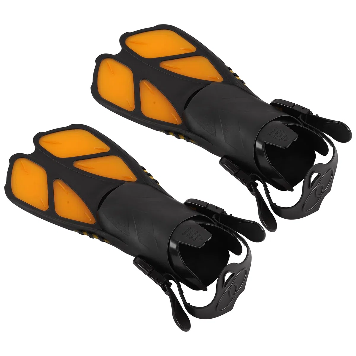 Pinne da snorkeling regolabili Morbide TPR Pinne da immersione lunghe Nuoto Arancione
