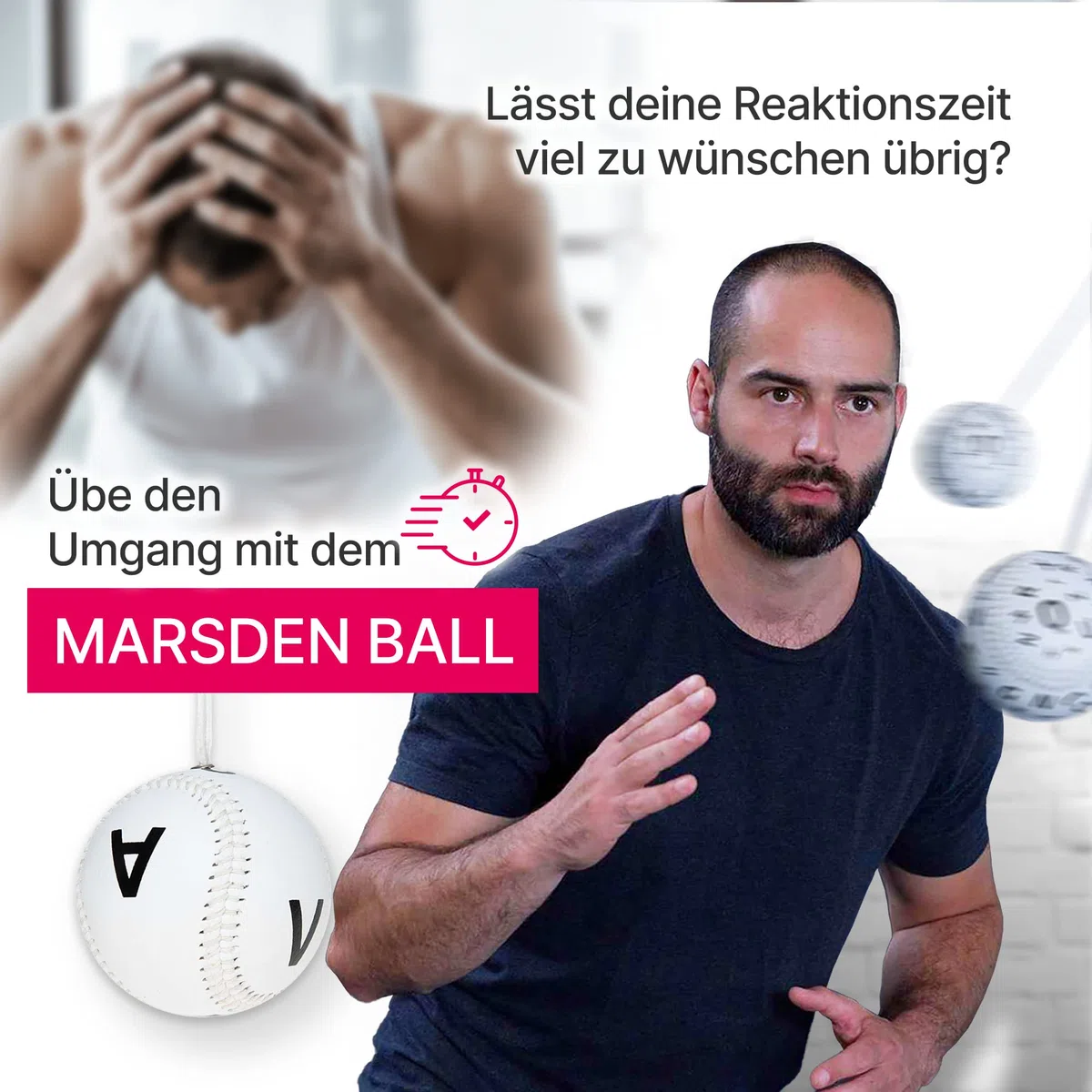 Starter Set | Neuroatletica Training per una migliore visione, riflessi e messa a fuoco | Include lavagne visive, stringa, occhiali a griglia e palla marsden | Ideale per sport, ufficio e