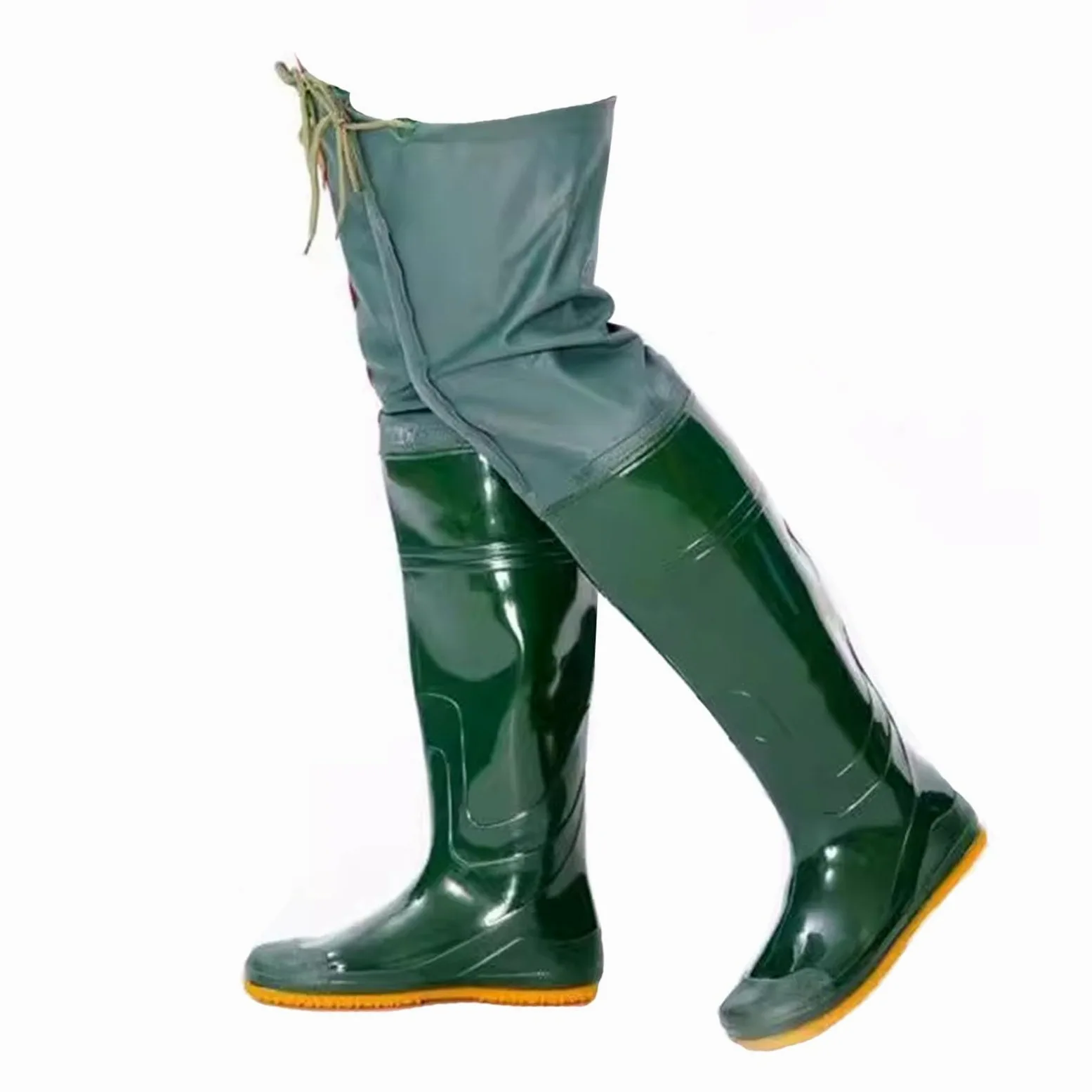 Trampolieri da Pesca | , Trampolieri da pesca, Trampolieri da anca PVC Bootfoot Uomo Donna Pesca Caccia Verde UK 4-9(6.5)
