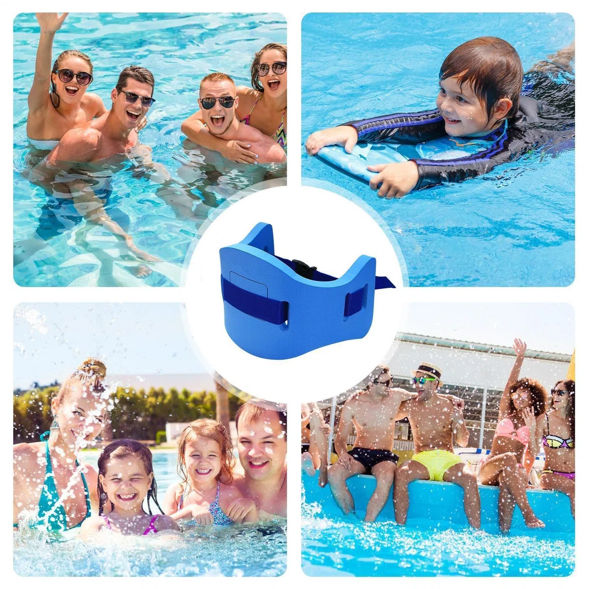 Cintura da nuoto regolabile in schiuma leggera, per piscina, estate, immersioni, snorkeling, allenamento, esercizi, allenamento, giochi e lago