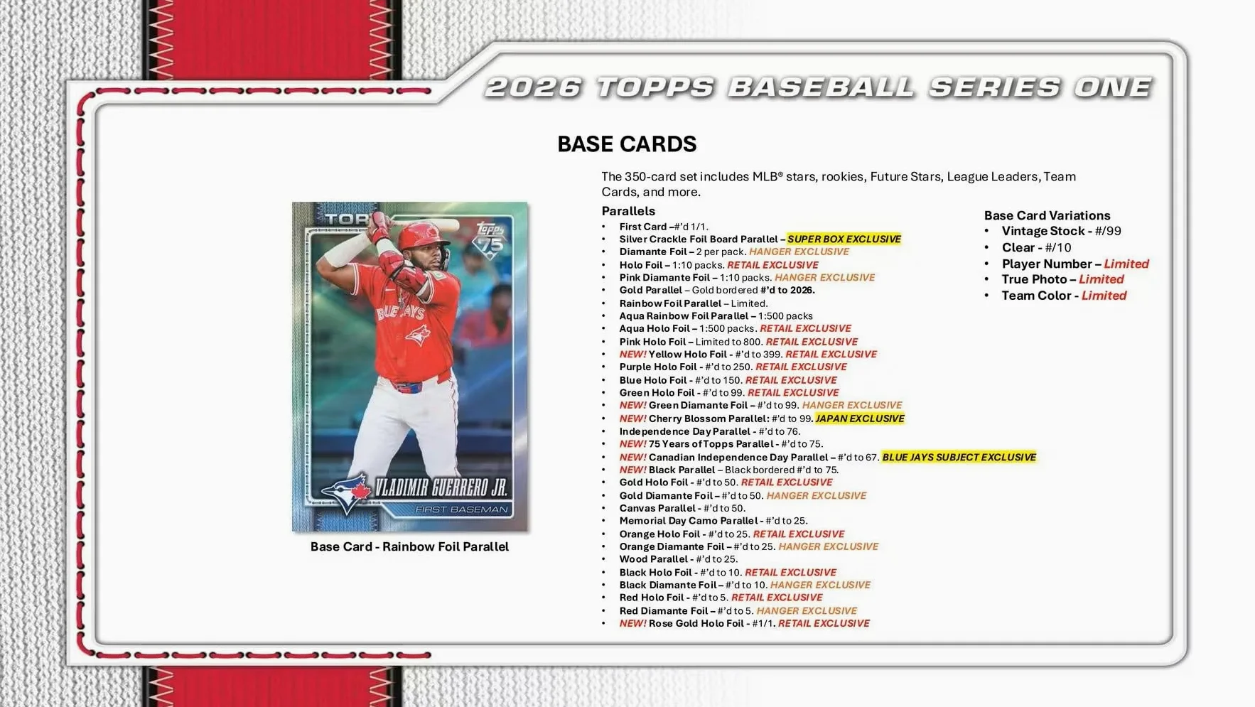 2026 Topps Baseball Serie 1 Value Blaster Box