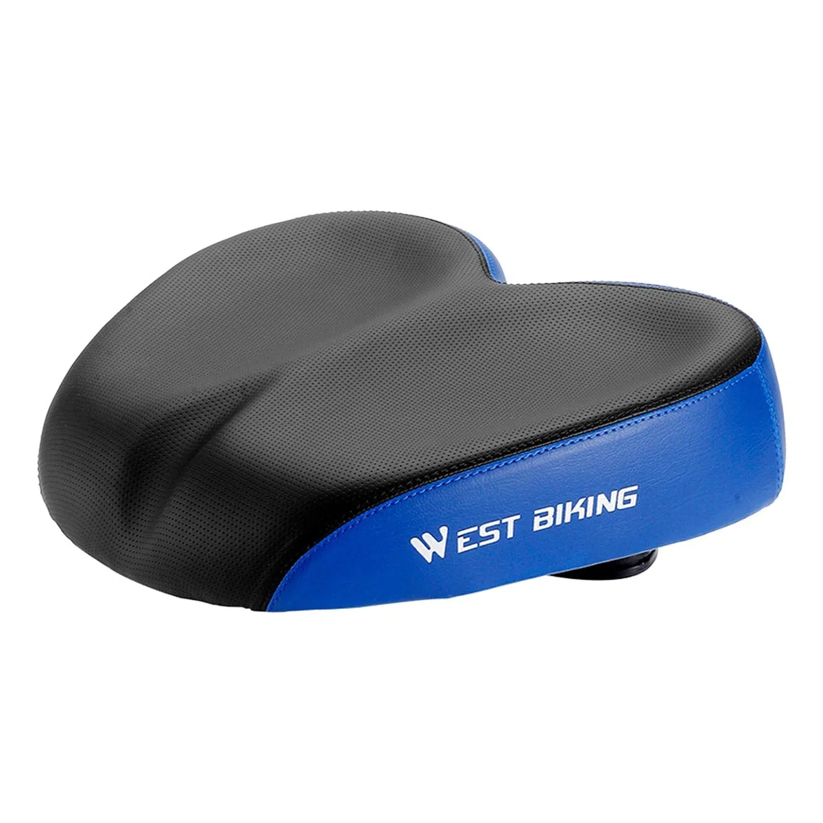 Perfeclan Sellini per Mountain Bike, Sellino Bici Comodo, Sella per Bicicletta Comfort Sedile per Bici da Bicicletta Parti di Ricambio Antiurto per Bicicletta Senza Naso, Nero Blu
