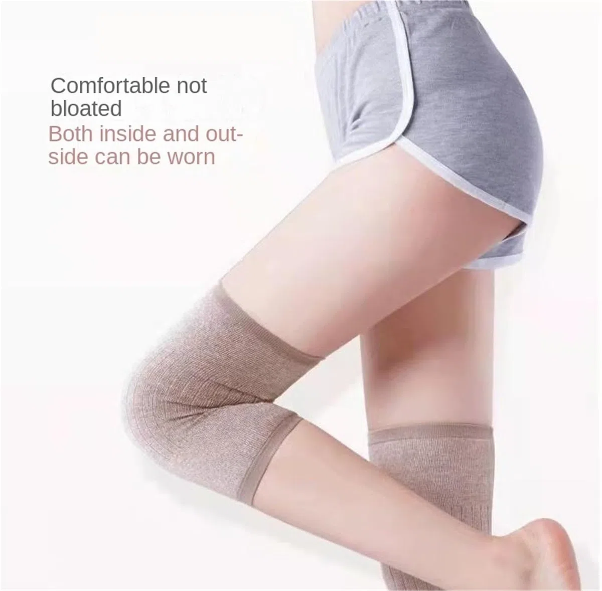 Ginocchiera Sportiva Antiscivolo Ginocchiere Unisex Calde E Traspiranti Adatte For Lo Sci, La Danza Corsa Maniche Traspiranti(Black-Short,M)