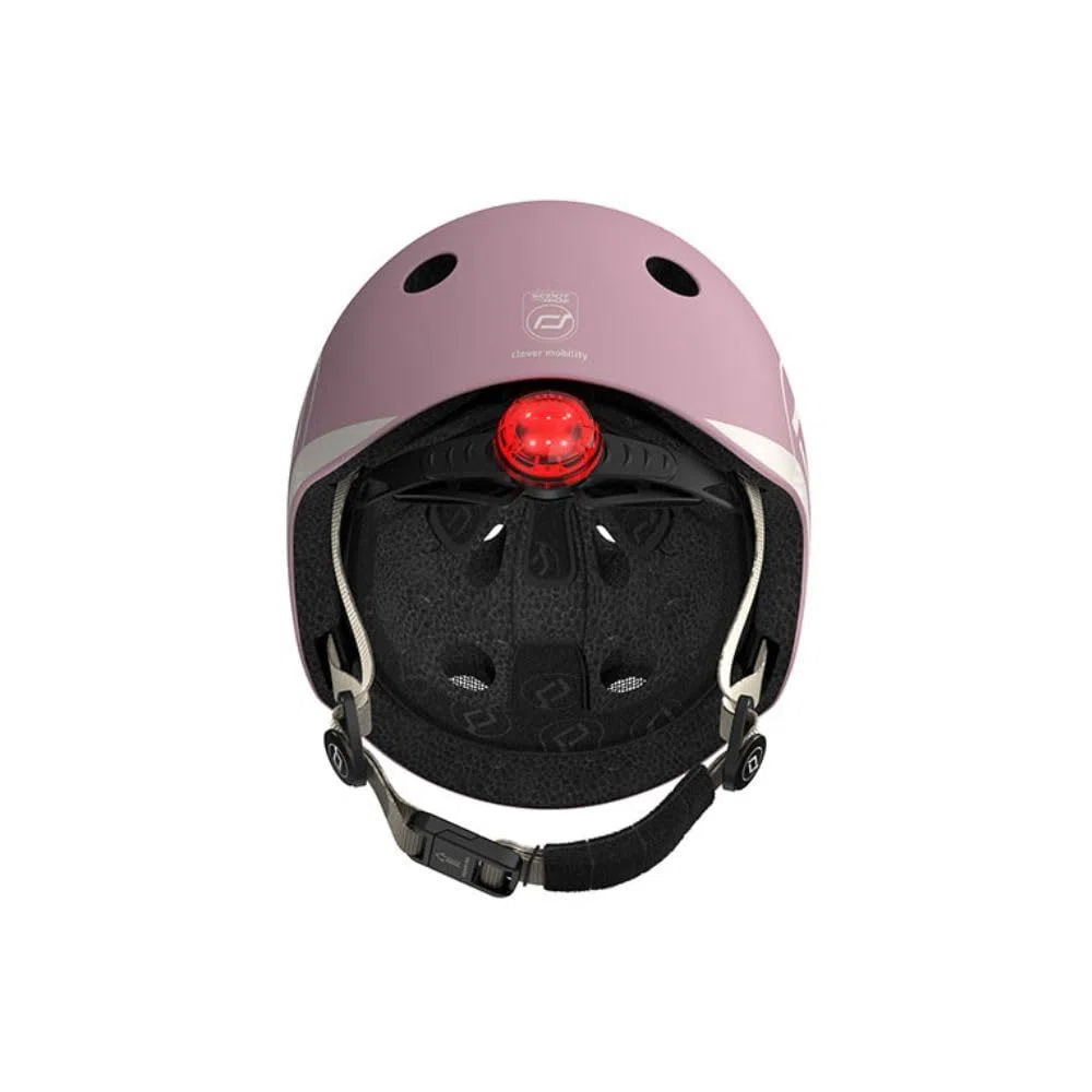 Scoot and Ride & Baby Casco da bambino XX-Small a Small (45-51 cm), vestibilità regolabile, design leggero, traspirante, fibbia magnetica, certificazione di sicurezza - Wildberry
