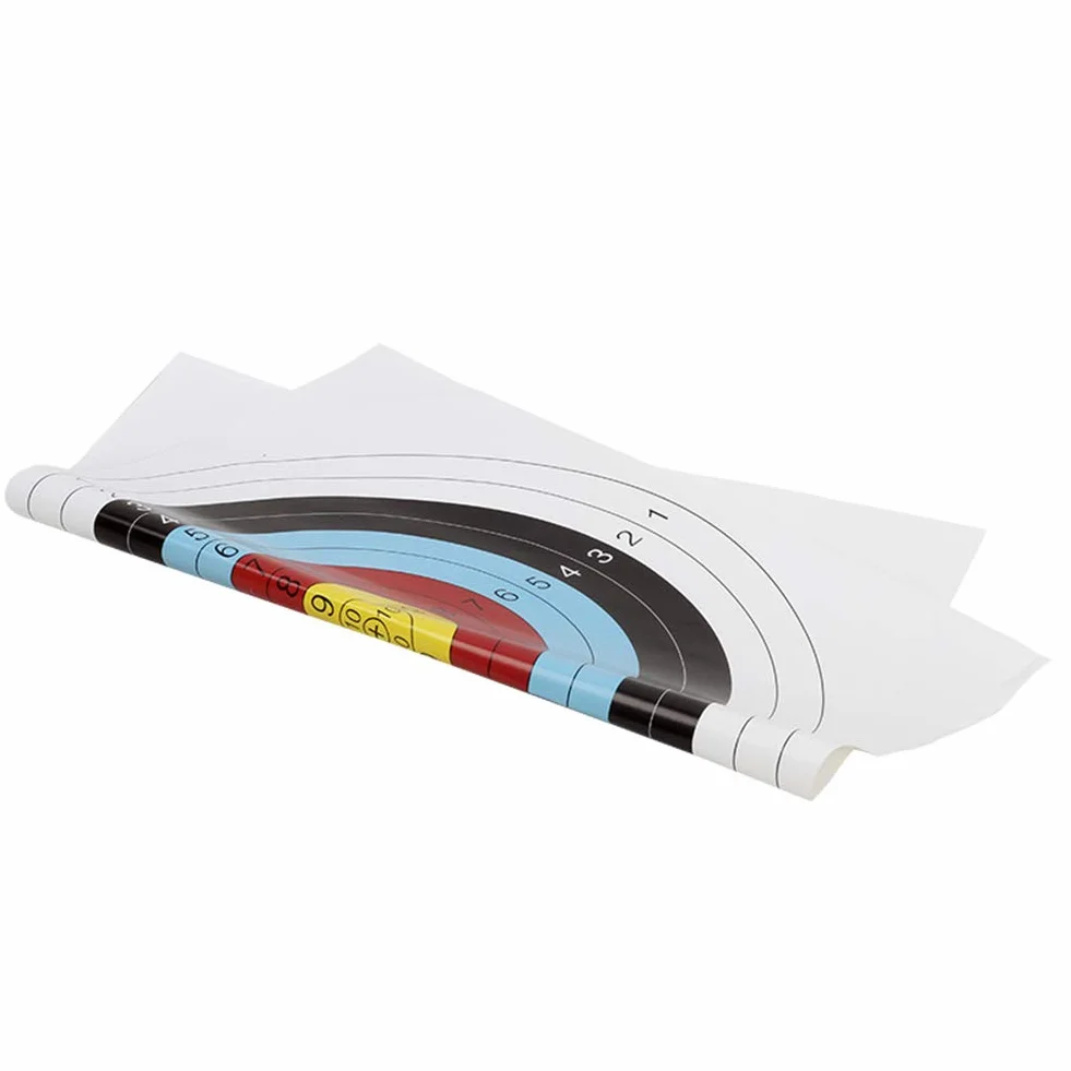 Carta da Tiro con L'Arco da 10 Pezzi/Set, Carta da Bersaglio da Tiro con L'Arco da 60x60Cm Ad Anello Completo Taglia Unica