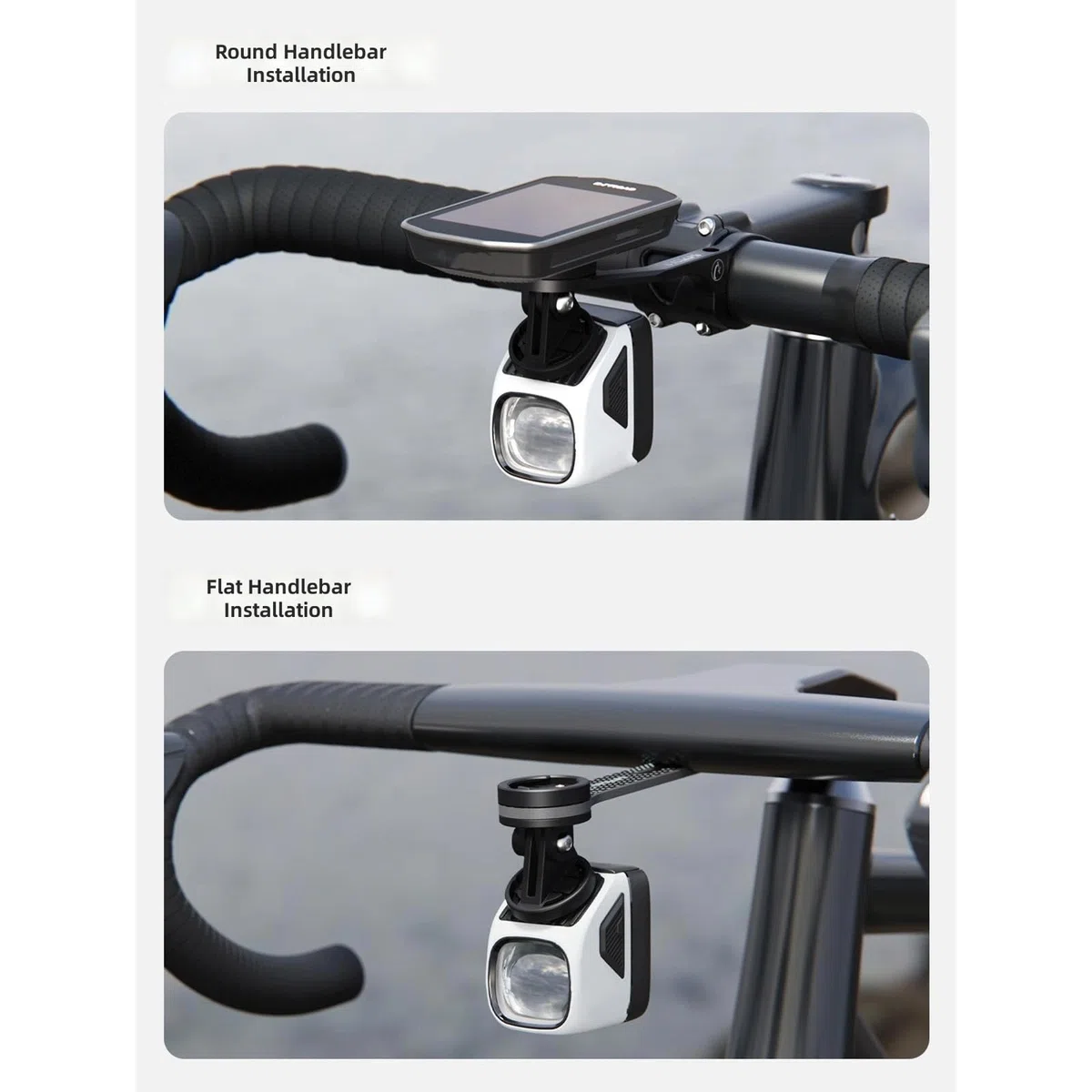 Luce anteriore per bici da strada Potente faro per biciclette Lampada da ciclismo impermeabile Lampada da ciclismo ad alta luminosità Strumento per esterni Potente faro per biciclette