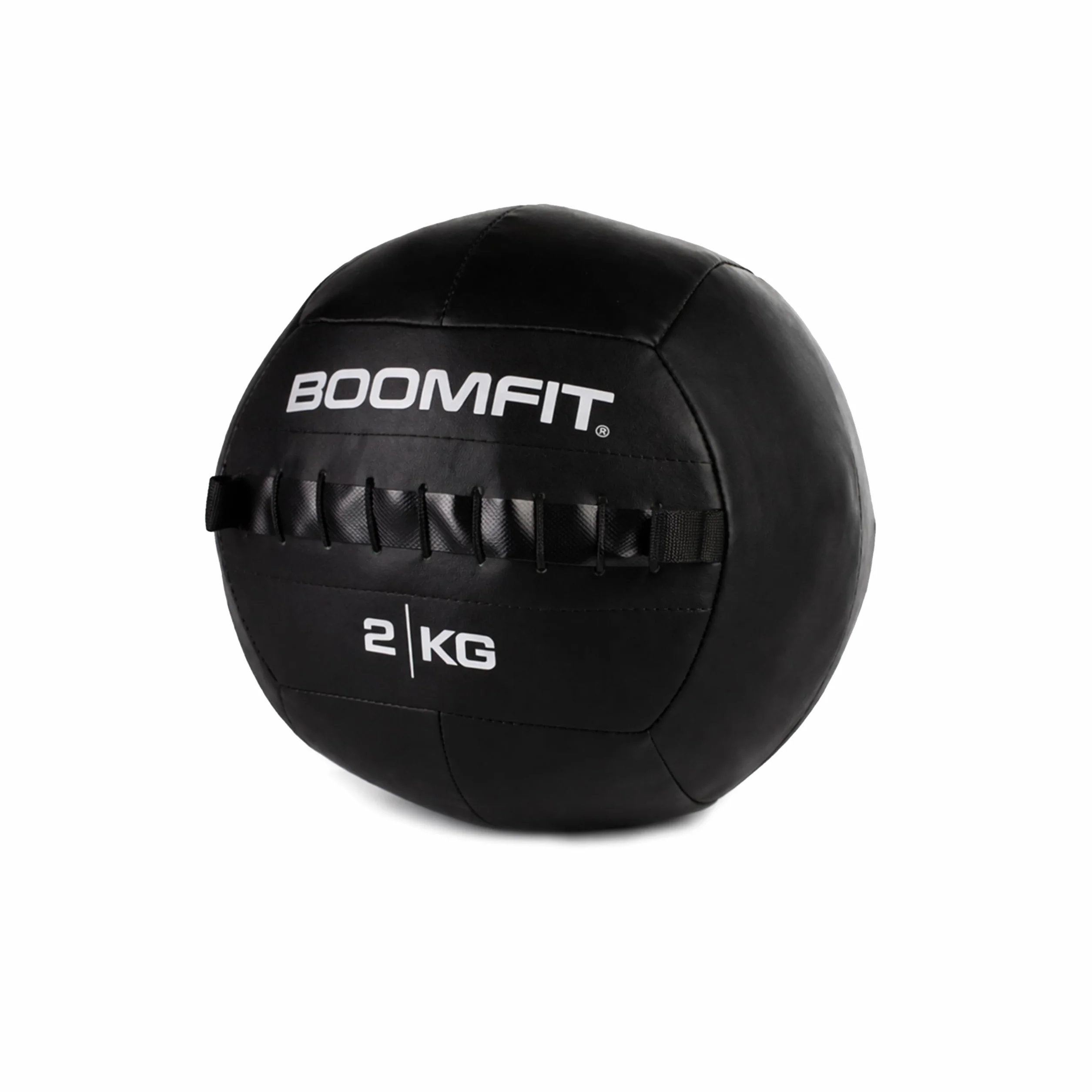 BOOMFIT Wall Ball 2-15kg | Palla Medica per Crossfit e Allenamento Funzionale | Pelle Sintetica Antiscivolo per WOD e HIIT | Attrezzatura Palestra Casa Professionale | Diametro 35cm