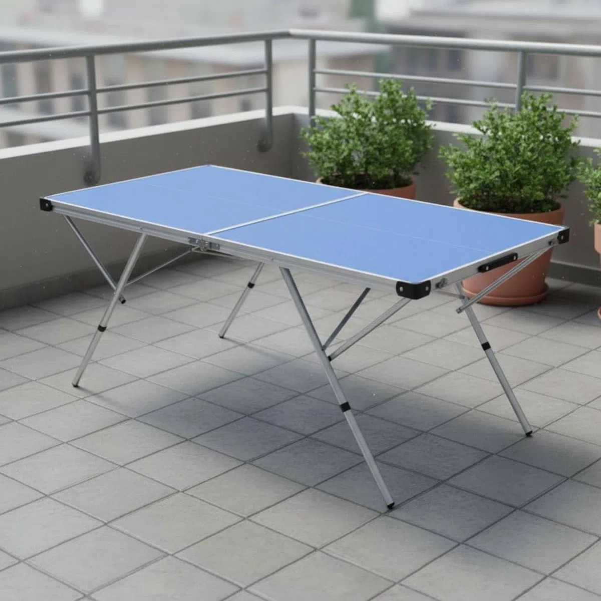 MagiDeal Tavolo da Pong Pieghevole Tennis da Tennis da Gioco Attrezzatura Sportiva Ripiegabile Salvaspazio per Famiglie con Bambini