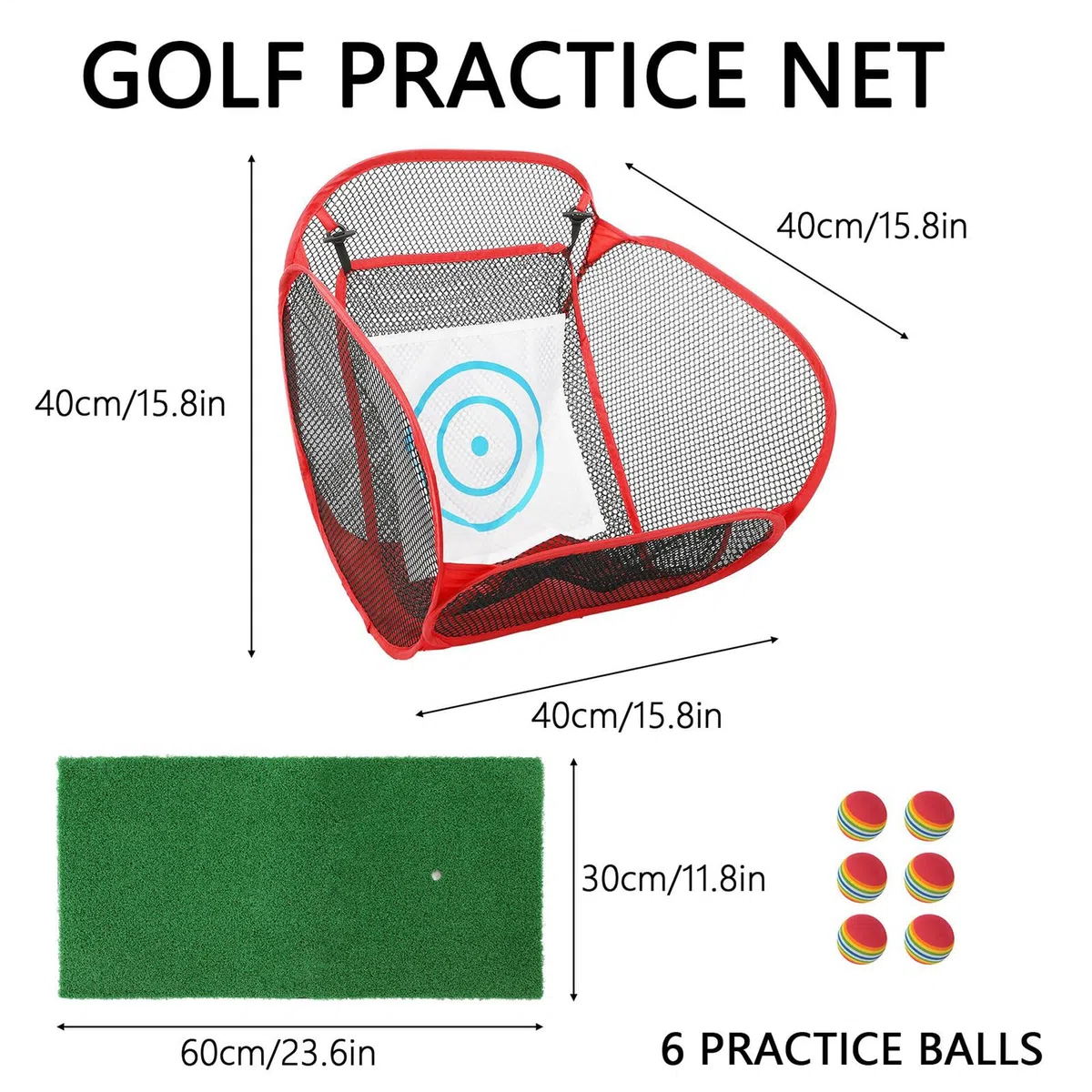 Chipping per Golf Accessorio Portatile Per Allenamento Di Swing | Rete Allenamento Bersaglio Per Golfisti Per Padre Nonno Marito Golfista Principiante Amanti Del Golf Outdoor Casa Ufficio