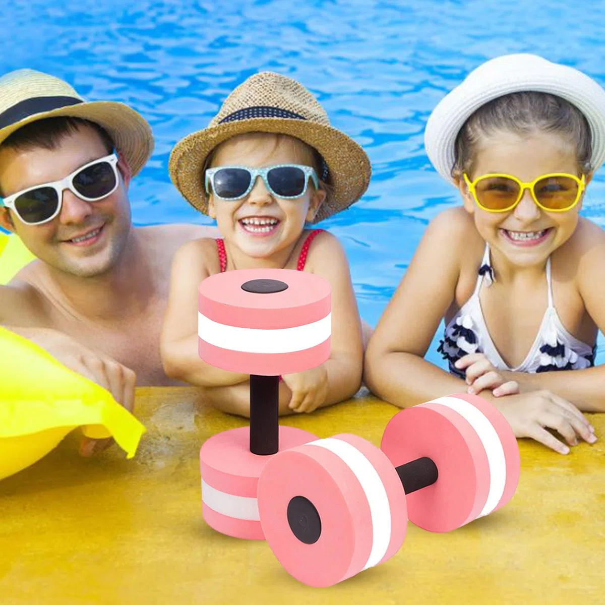1 Paio Manubri Palestra Ad Acqua, Manubri Galleggianti Per Piscina, Pesi Da Piscina Per Aerobica Acqua E Acqua Yoga, Manubri Da Piscina Sport Acquatici Attrezzo Fitness