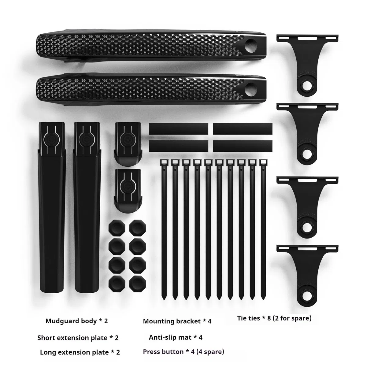 Parafango Accessori per Attrezzatura per Ciclismo su Strada per Mountain Bike, parafango per Ruota Anteriore/Posteriore per Bicicletta parafango Bici