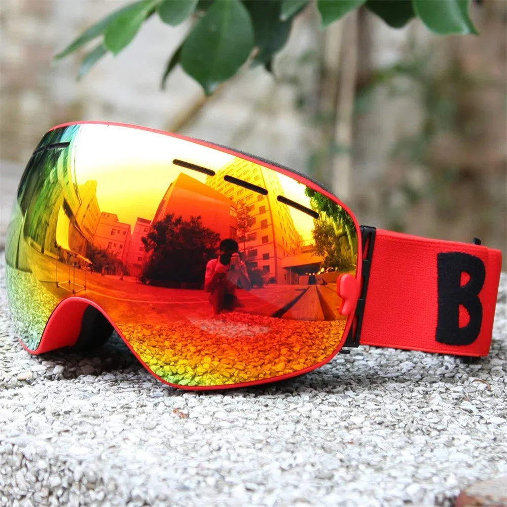Occhiali da Sci Lenti Occhiali da Neve Protezione UV Occhiali da Snowboard Sci Snowboard Occhiali sopra Gli Occhiali per Uomo Donna Giovani Snowboard Jet Snow