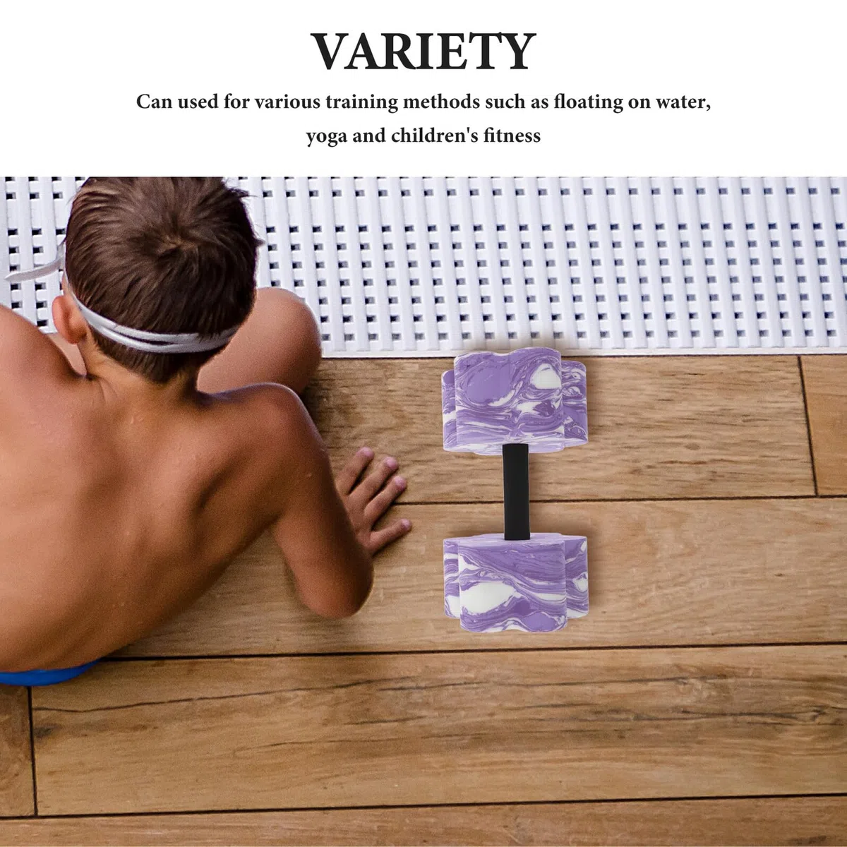 Levemolo Manubri da Nuoto in Eva 2 Unit con Manico per Yoga e Allenamento di Stabilità, Attrezzi per Acquagym Piscina per Vacanze Estive e Fitness in Acqua